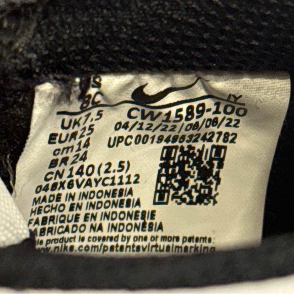 Nike dunk low panda td size 8 - Picture 4 of 4